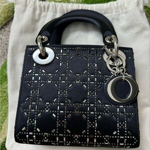 Mini lady Dior bag crystal
